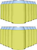 PartyPrints 200 Pack Marigold Can Cooler Sleeves - Bulk Insulated Foam
