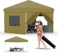 10x10 Pop Up Canopy Tent Outdoor Canopy - Fast One-Person Setup