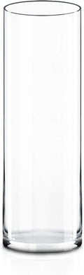 CYS EXCEL Cylinder Clear Glass Vase for Elegant Centerpieces