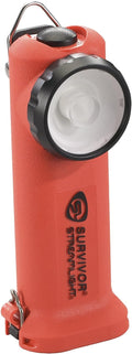 Survivor Right Angle Flashlight Orange - 175 Lumen Rechargeable