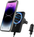Magnetic Wireless Car Charger for iPhone 14/13/12 Series - Secure 18W