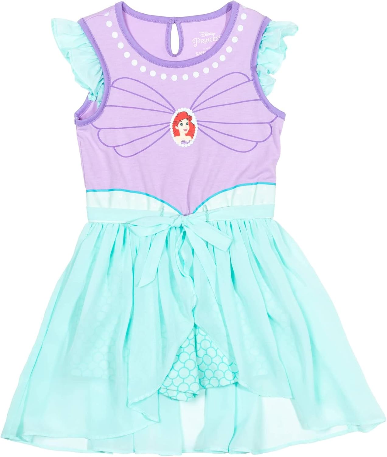 Disney Princess Girls Romper With Skirt Overlay for Kids