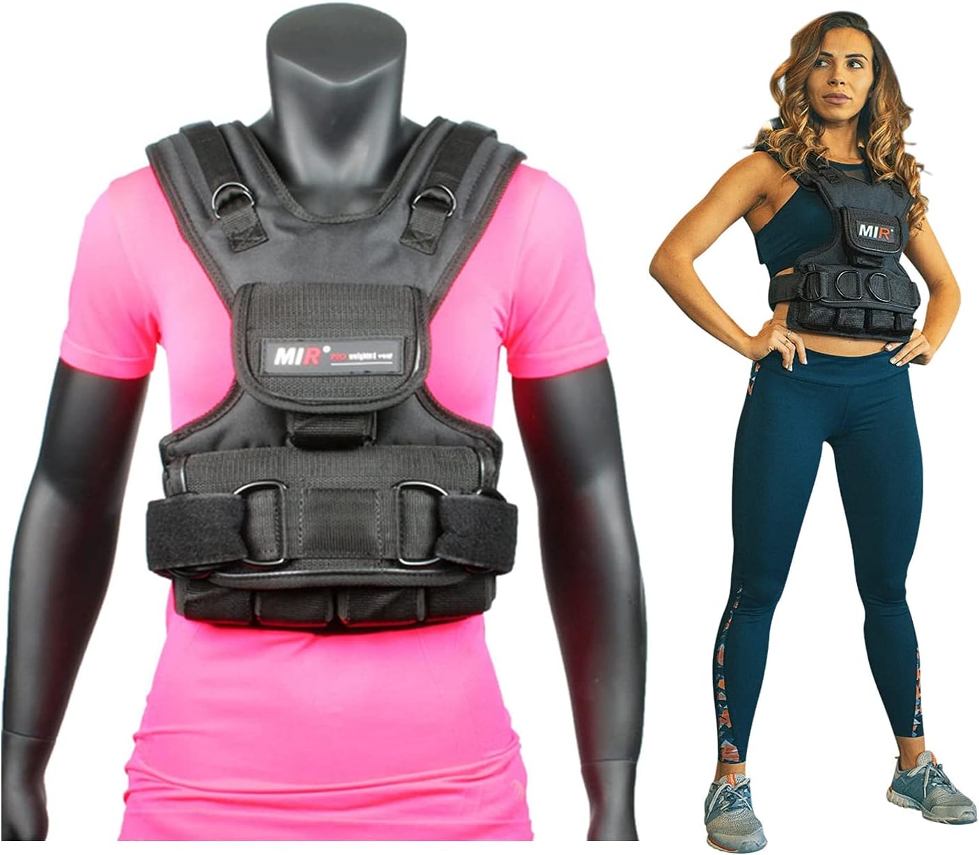 MiR Womens Weighted Vest for Comfortable Workouts 10lbs to 50lbs