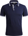 SECOOD Men's Polo Shirt Moisture Wicking Short Sleeve - Cool & Durable