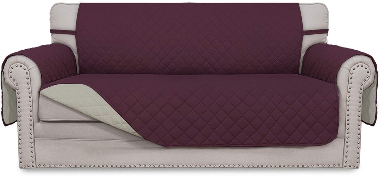 Easy-Going Sofa Slipcover Reversible Loveseat Cover for Pets