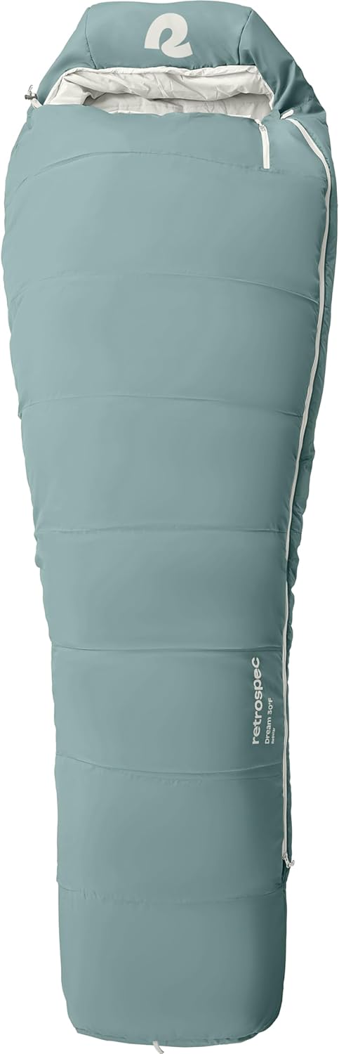 Retrospec Dream Sleeping Bag - Lightweight Insulated Mummy Design