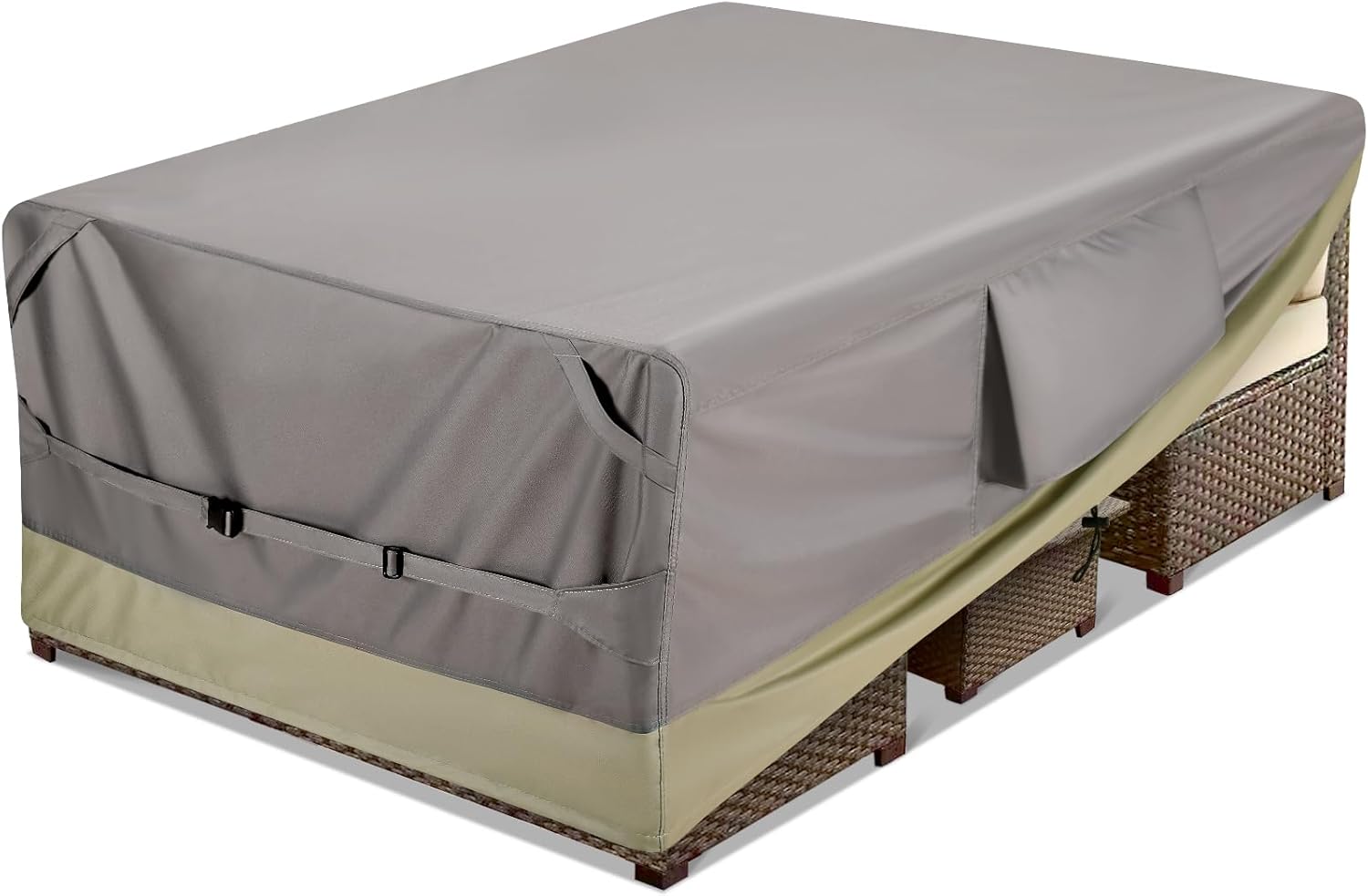 Kylinlucky Heavy Duty Rectangular Table Cover for Outdoor Use