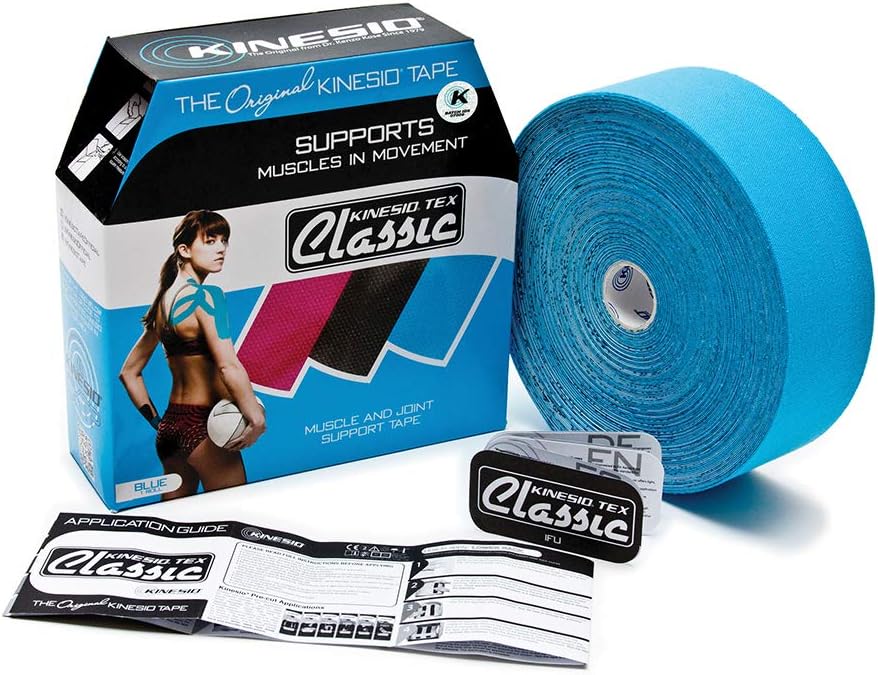 Kinesio Taping Elastic Therapeutic Athletic Tape Bulk Roll Blue