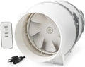 6 Inch Duct Fan Inline Ventilation Exhaust Fan - Quiet 390 CFM