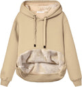 Womens Winter Hoodies Warm Fleece Sherpa Lined Pullover Hooded