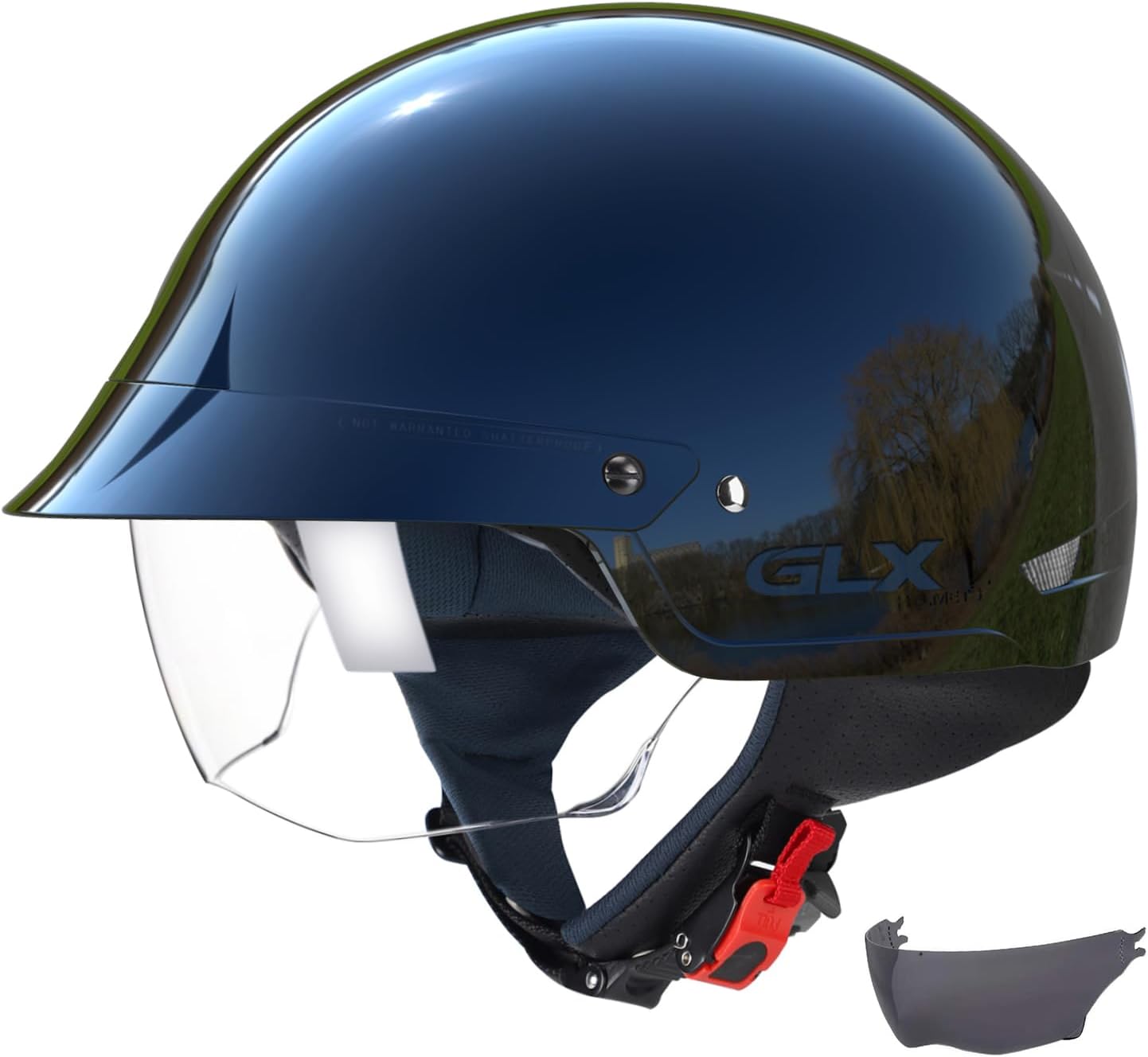 GLX M14 Open Face Motorcycle Helmet - Superior Safety & Comfort