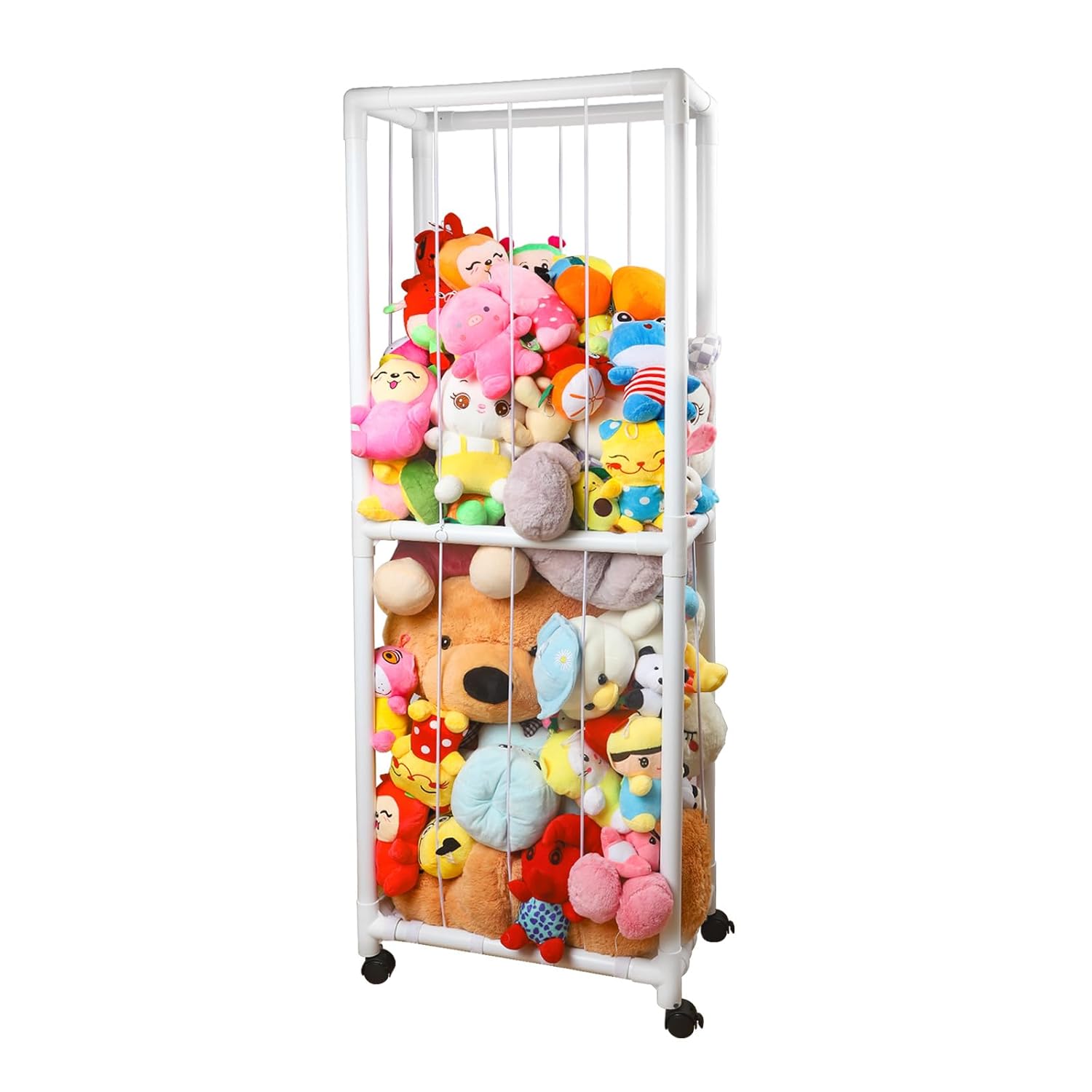 Stuffed Animal Zoo Storage Box for Kids' Playroom and Bedroom