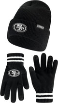 Ultra Game NFL Super Soft Marled Winter Beanie With Touch Gloves