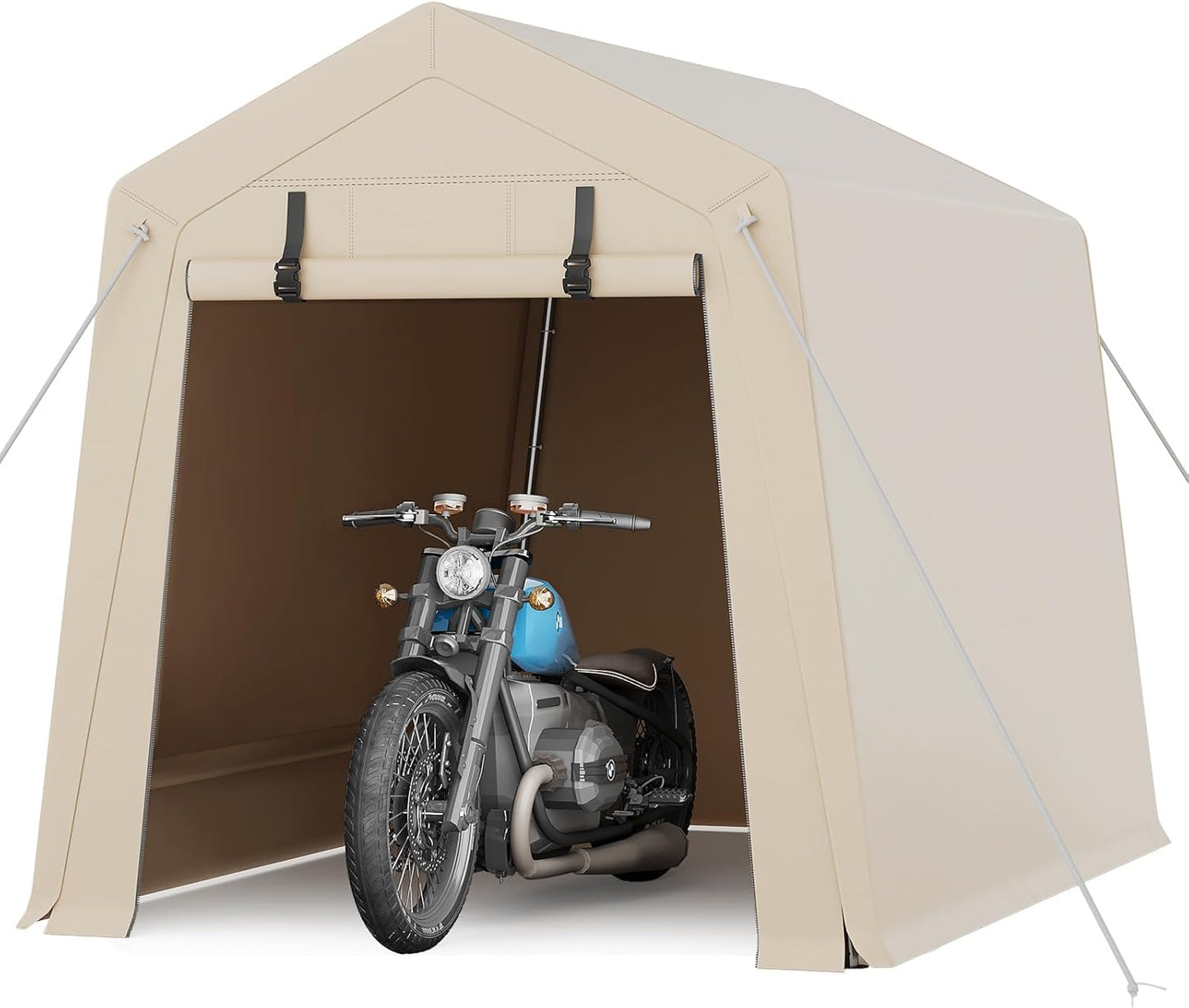 GarveeLife Portable Outdoor Storage Shed with Roll-Up Door