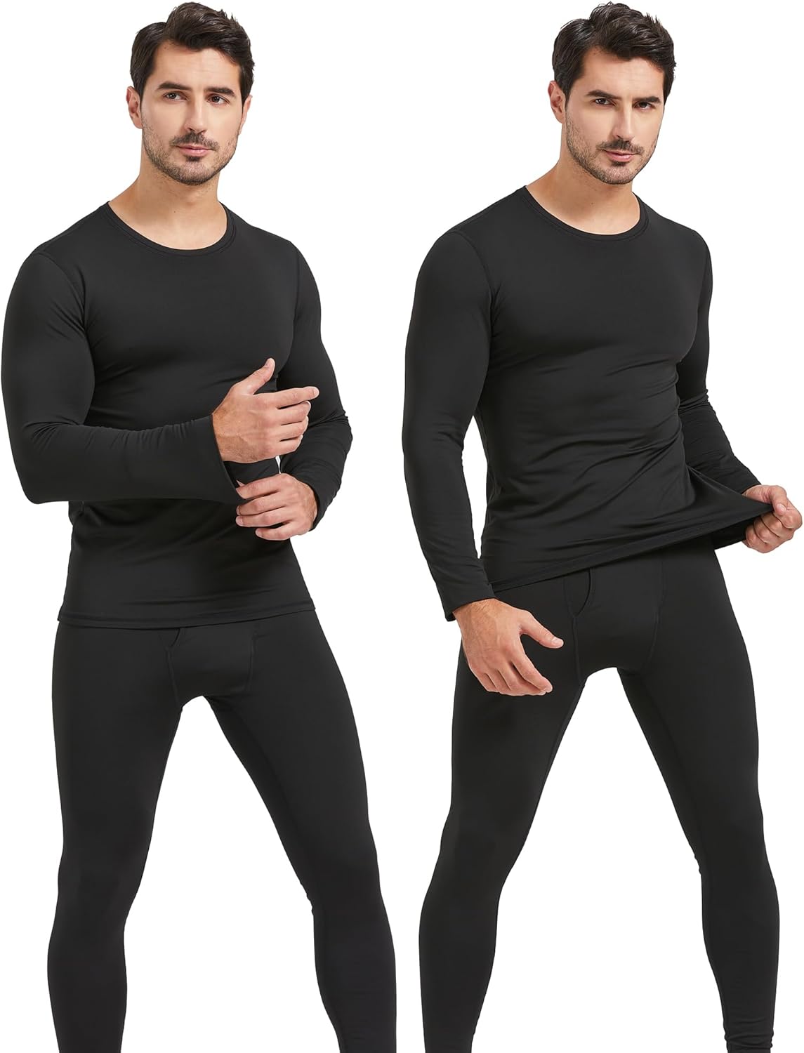 Thermal Underwear Set for Men - Warm Fleece Base Layer 50ft60