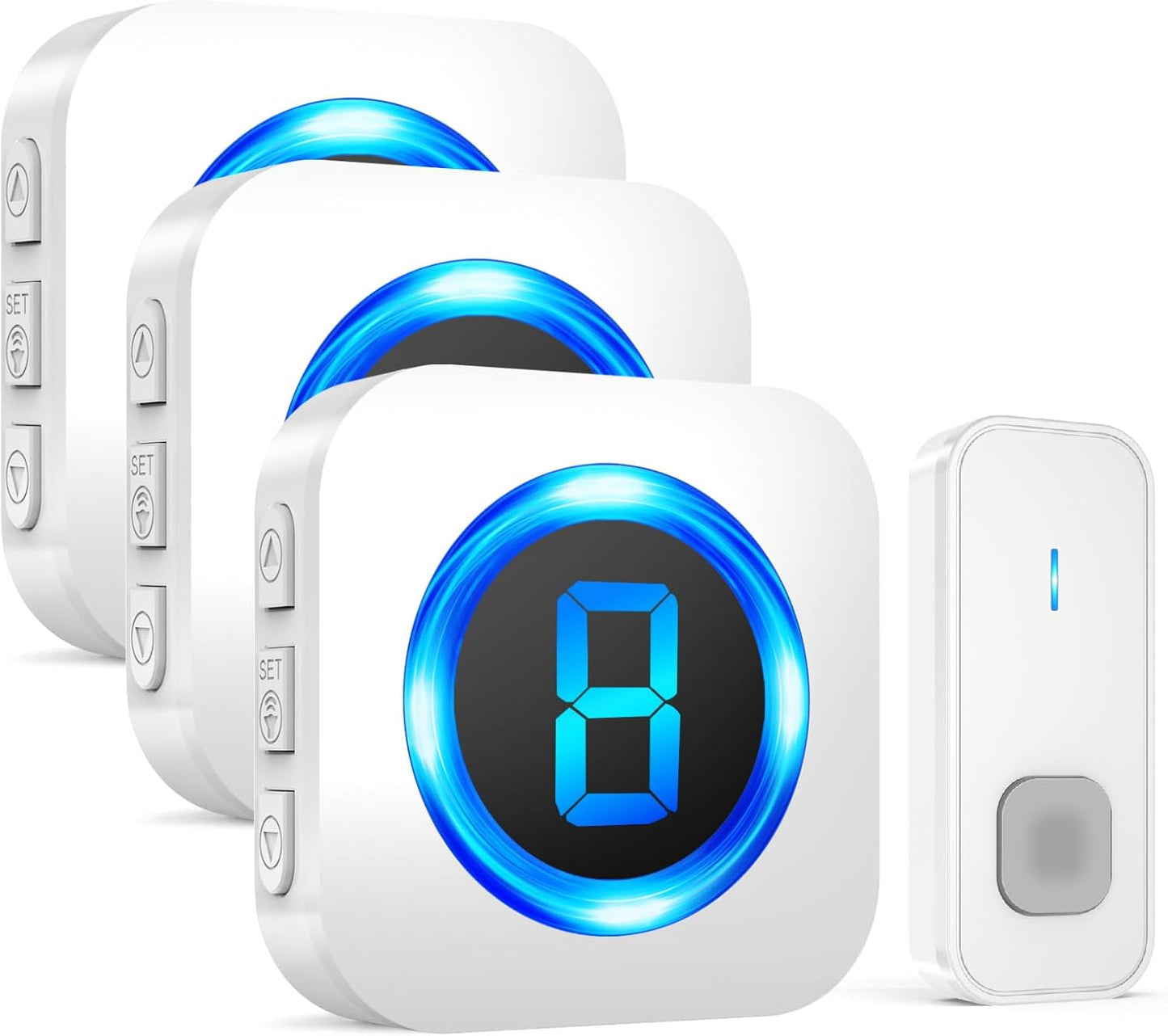 Reliable 1300ft Wireless Doorbell Set - 55 Ringtones, Adjustable Volumes!