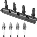 Motorevo Ignition Coil Pack and Iridium Spark Plugs Kit - Reliable Fit