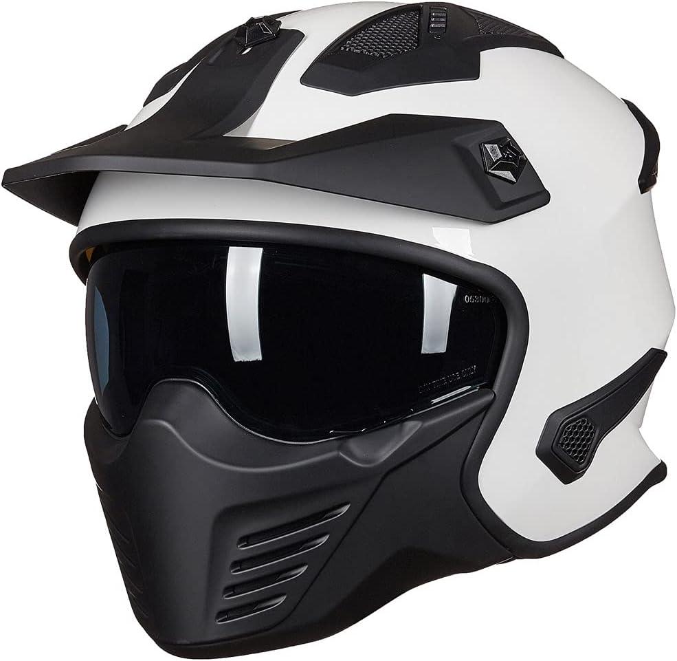 ILM Open Face Motorcycle Helmet for Dirt Bike and Cruiser Use