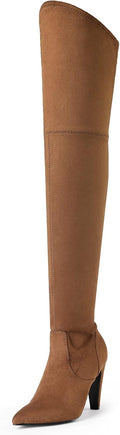 DREAM PAIRS Thigh High Boots Over The Knee Heels - Sleek (Style RH3S)