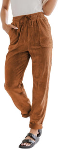 Corduroy Pants for Women High Waist Straight Leg - Comfortable Fit