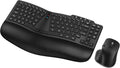 Ergonomic Wireless Keyboard Mouse Combo - Split Wave Design