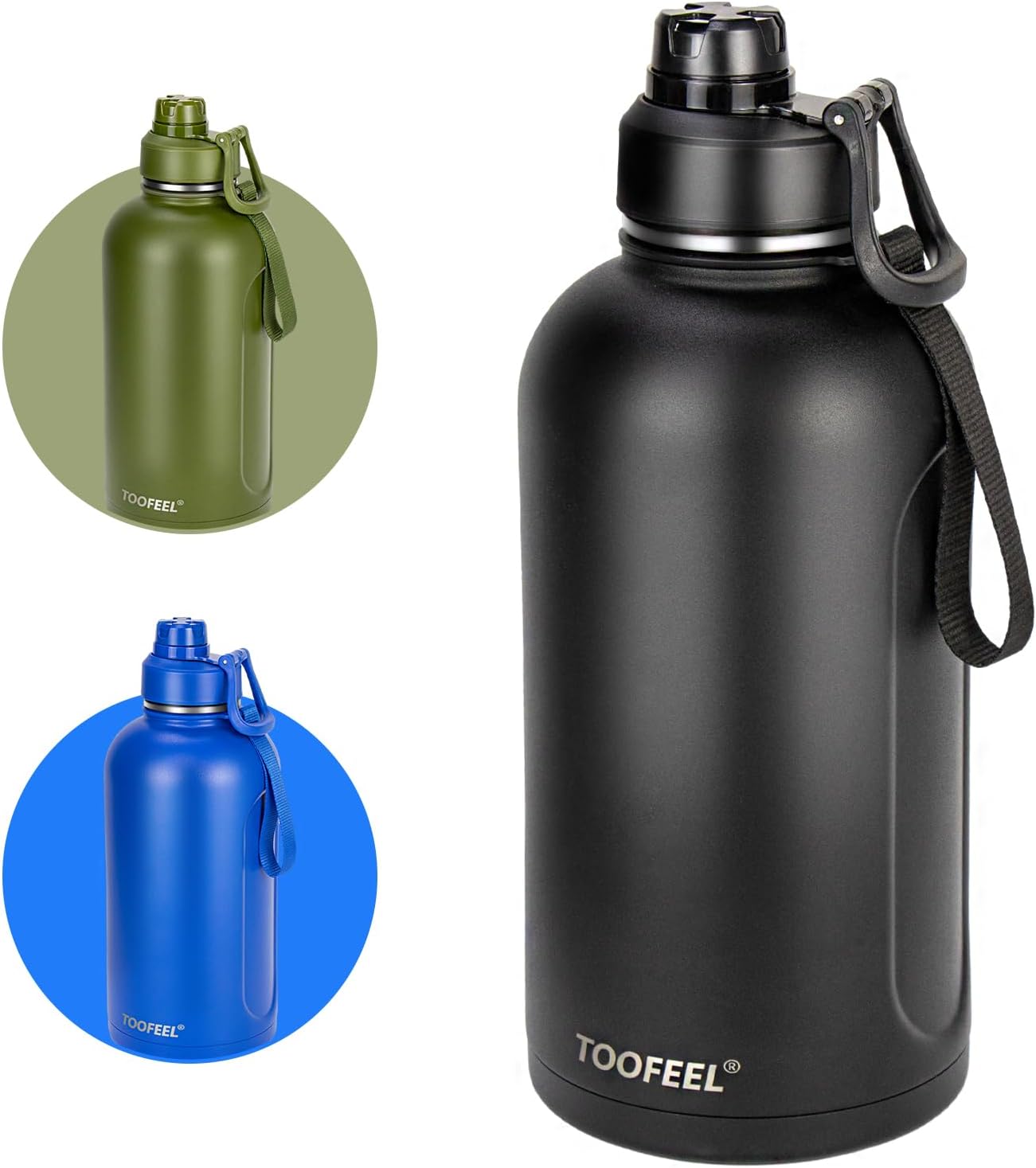 Toofeel Insulated Stainless Steel Water Bottle 74 oz for All Needs