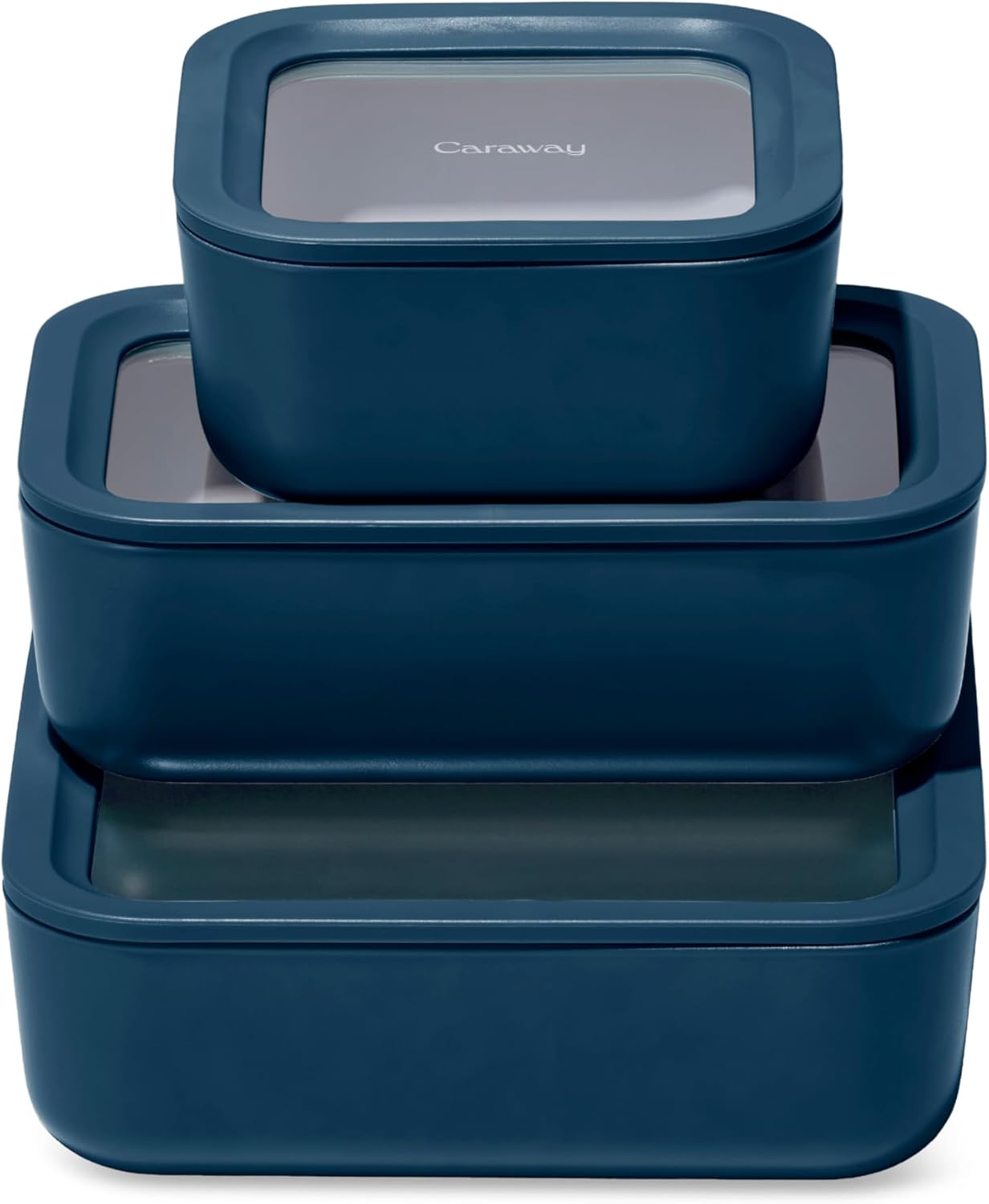 Caraway 3pc Glass Food Storage Set - Non Toxic & Versatile