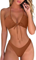 OMKAGI Women Sexy Thong Bikini Swimsuit Set for Summer Fun