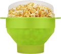 Silicone Microwave Popcorn Popper - Collapsible, BPA Free, Green