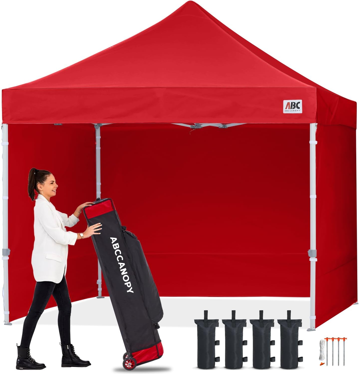 ABCCANOPY Easy Pop Up Canopy Tent 10x10 for Outdoor Events