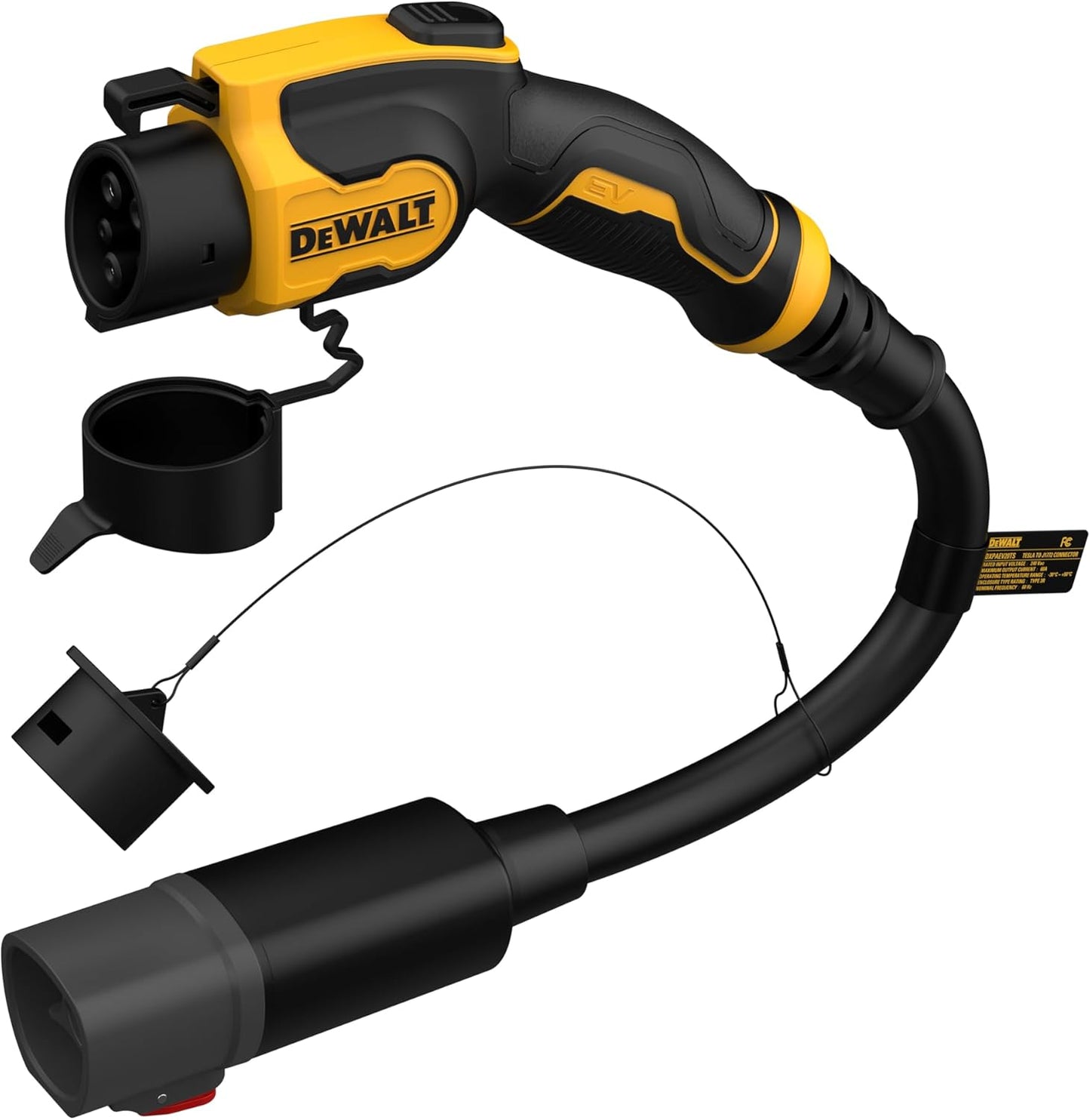 Tesla 40A Portable EV Charger - Easy, Tool-Free SAE J1772 Connection