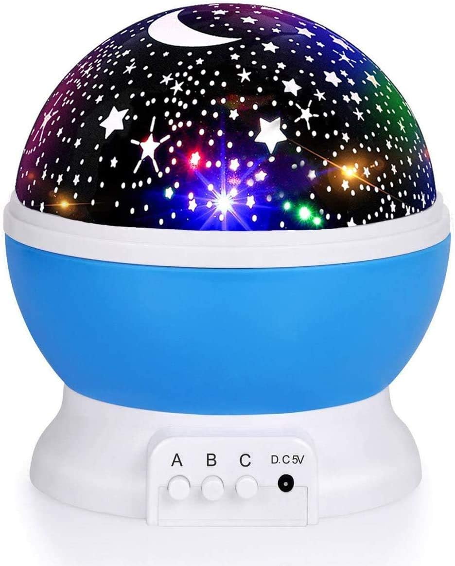 360 Nebula Star Projector - 12 Colors, USB, Romantic Gift
