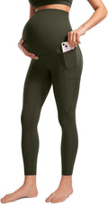 CRZ YOGA Womens Butterluxe Maternity Leggings with Pockets 25in