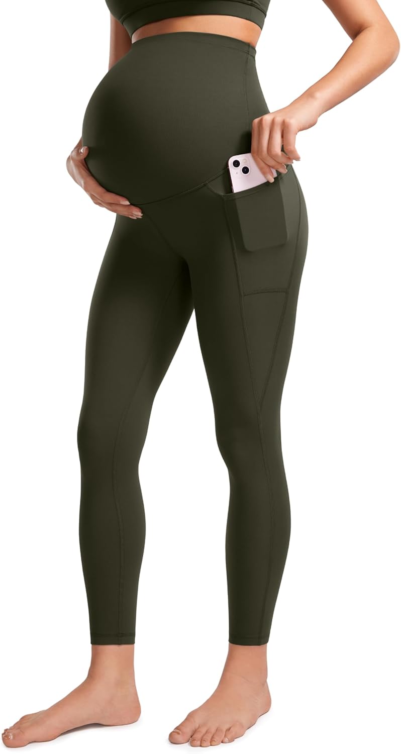 CRZ YOGA Womens Butterluxe Maternity Leggings for Comfort