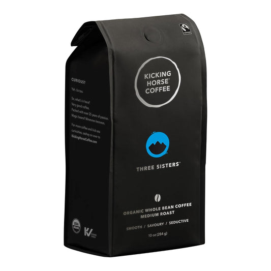 Kicking Horse Three Sisters Medium Roast Whole Bean Coffee - 10 oz