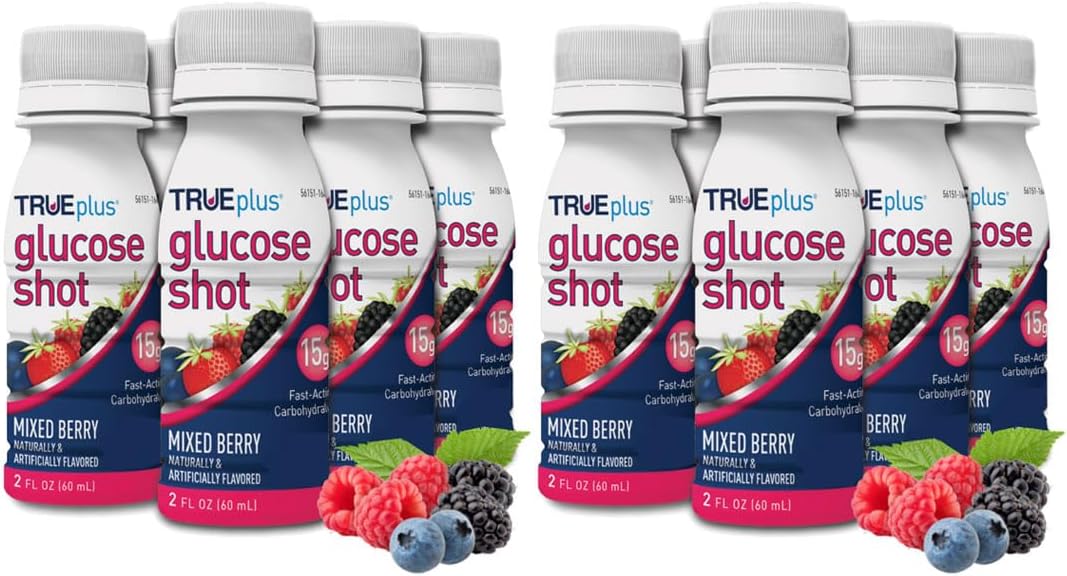 TRUEplus Glucose Shots - Fast-Acting Carbohydrates in Berry