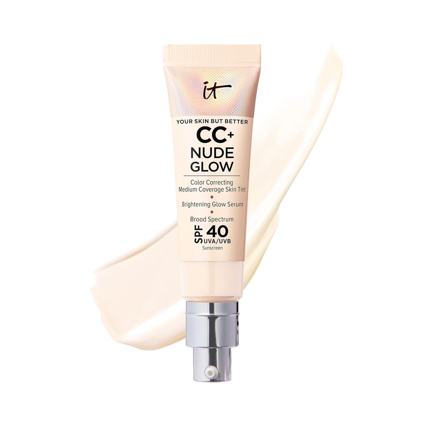 IT Cosmetics CC+ Nude Glow Foundation with SPF 40 for Radiance