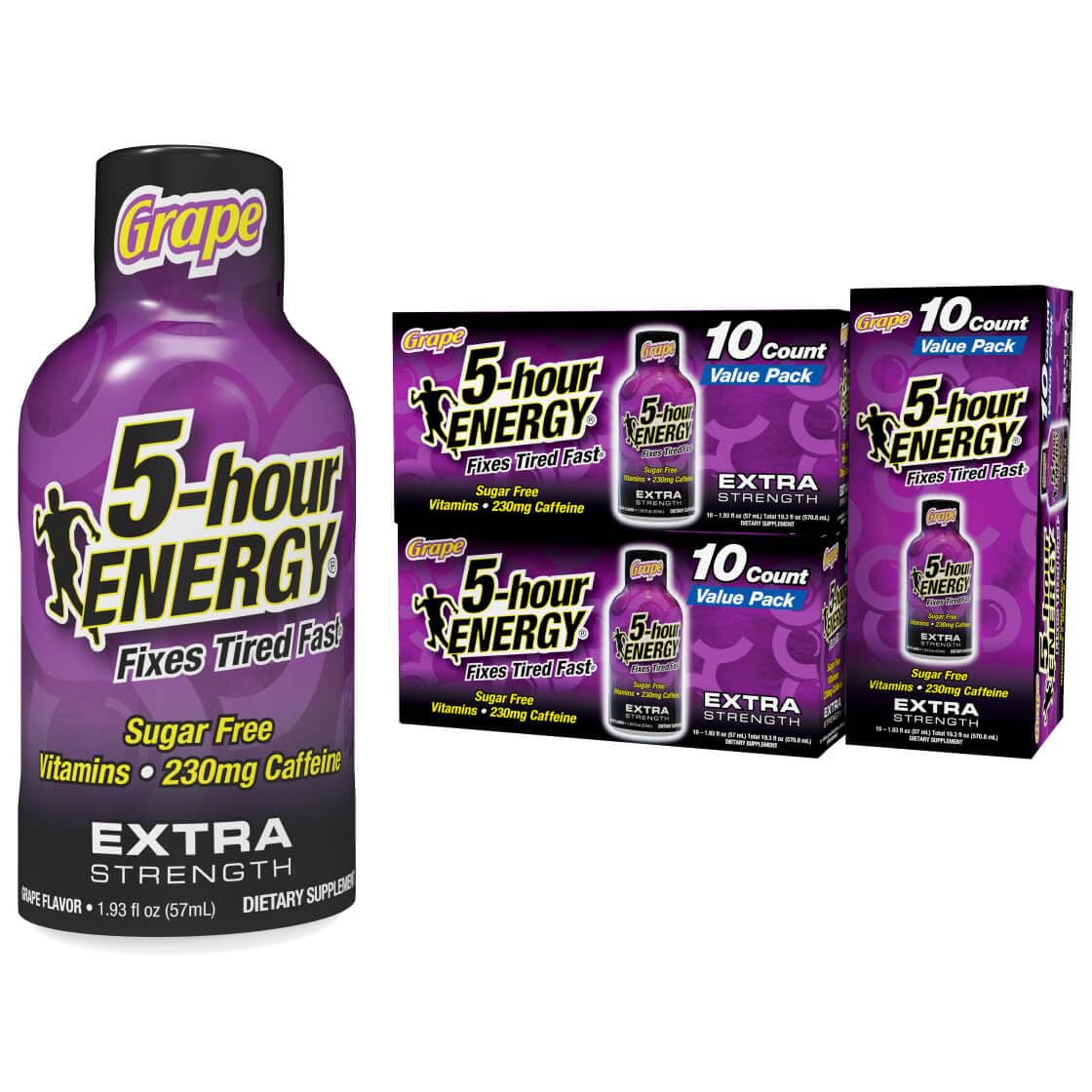 5-hour ENERGY Extra Strength Energy Shot, Grape Flavor, 30 Count