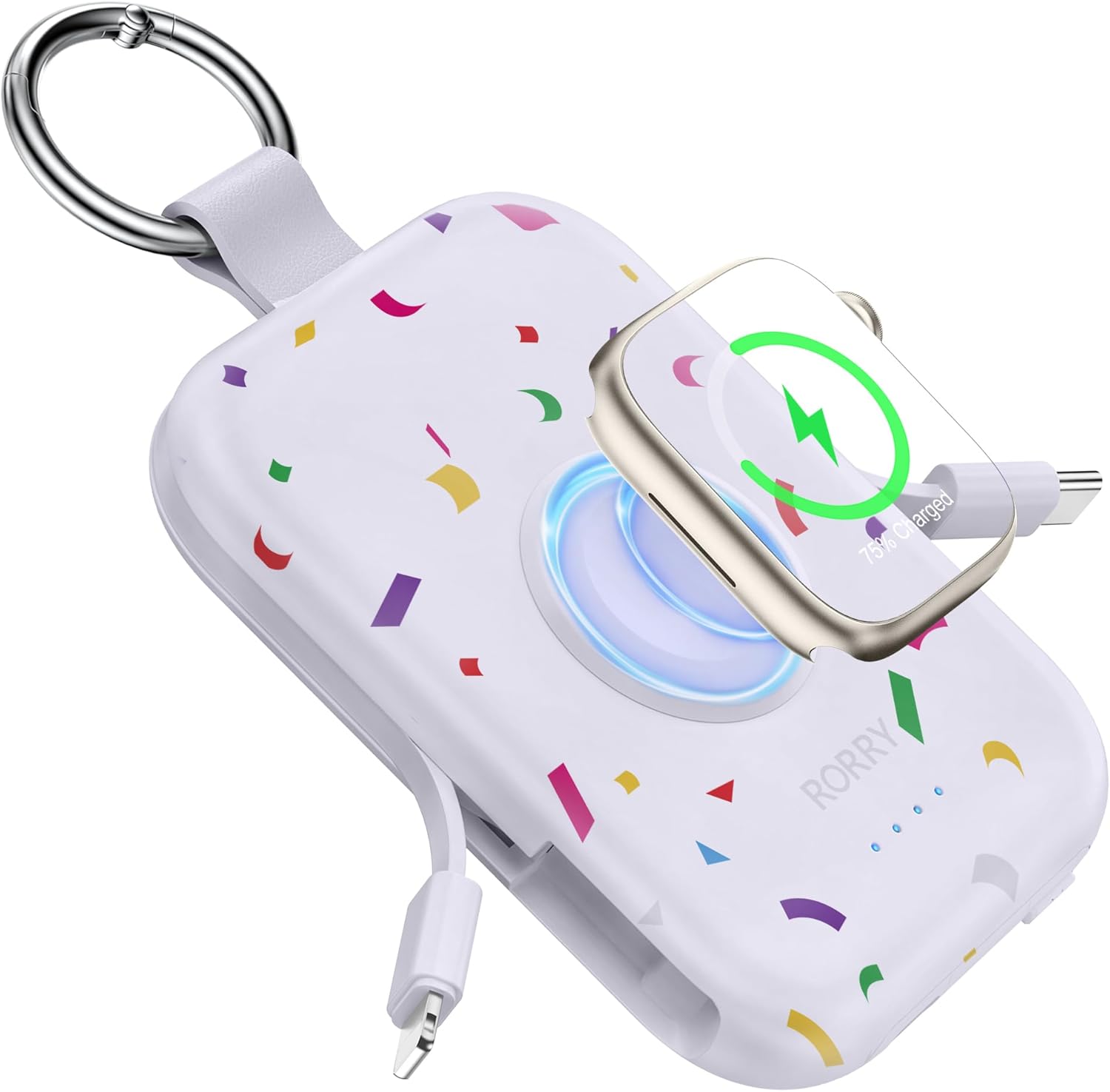 RORRY Portable Charger Power Bank for Apple Watch and iPhone