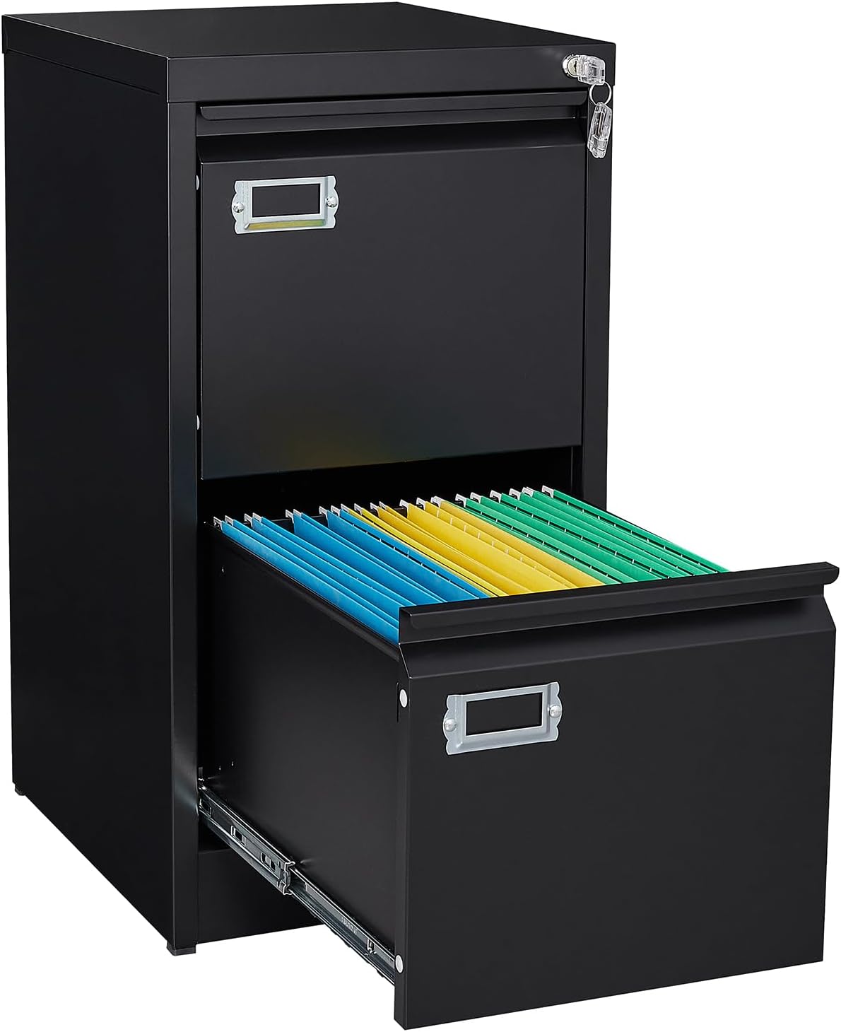 SISESOL 2 Drawer File Cabinet with Lock for Home Office Use