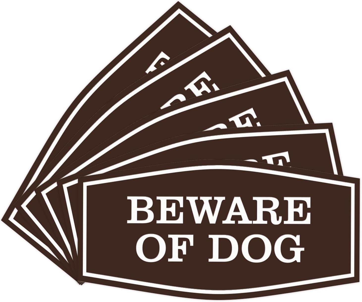Fancy Beware of Dog Wall Sign - Durable Home Security Signs