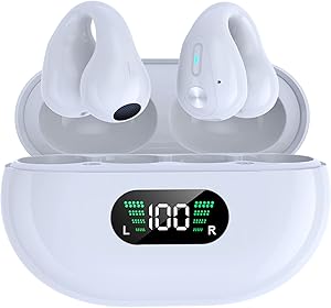 Moiunbead Wireless Earbuds with Earhooks for Sports