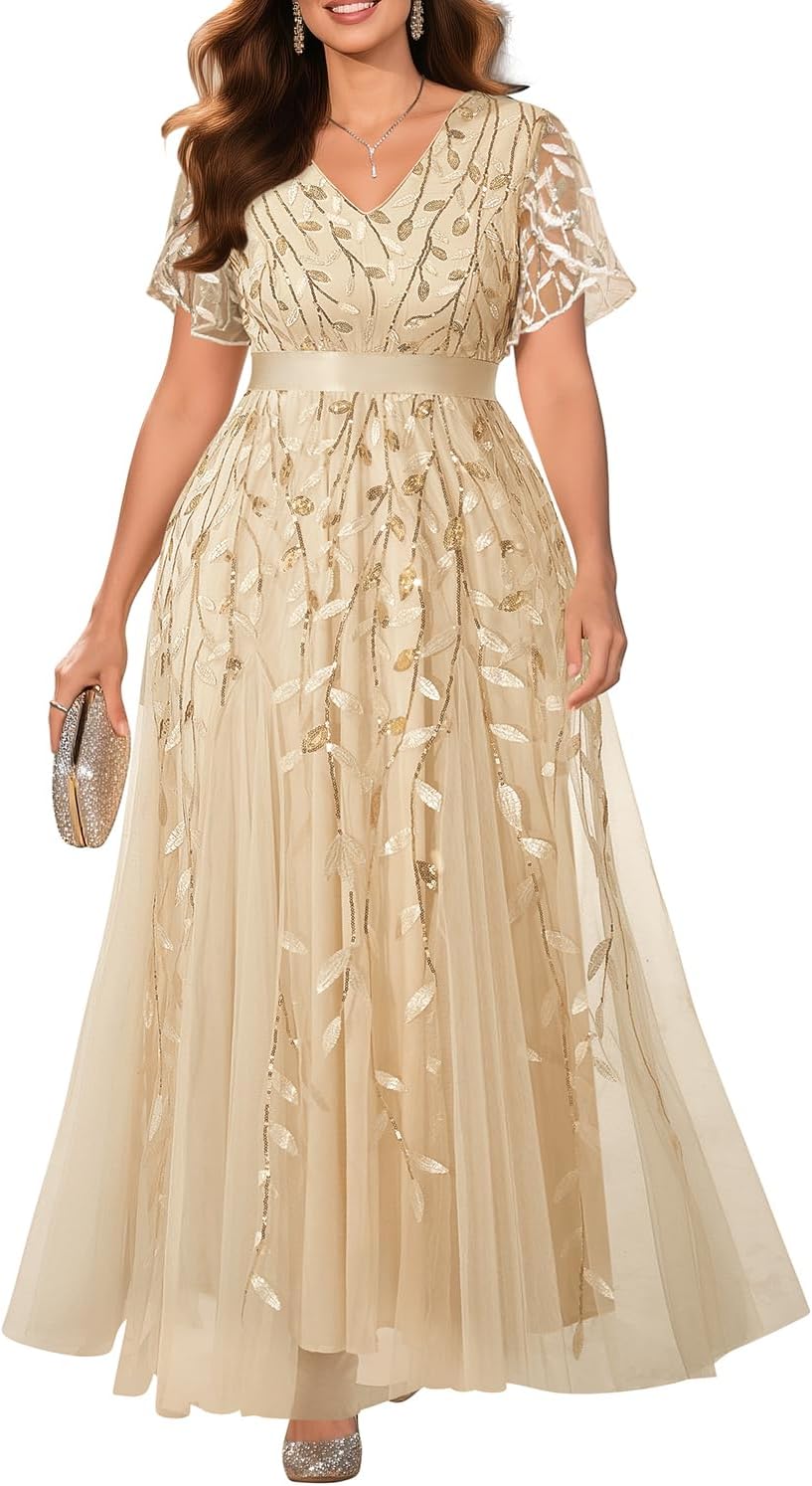 Plus Size Formal Dresses for Evening Gowns and Weddings