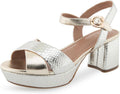 Aerosoles Women's Cosmos Heeled Sandal - Leather Platform Comfort