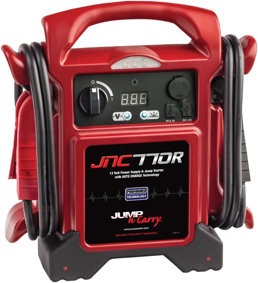 Clore JNC770R: 1700 Peak Amp Red Jump Starter