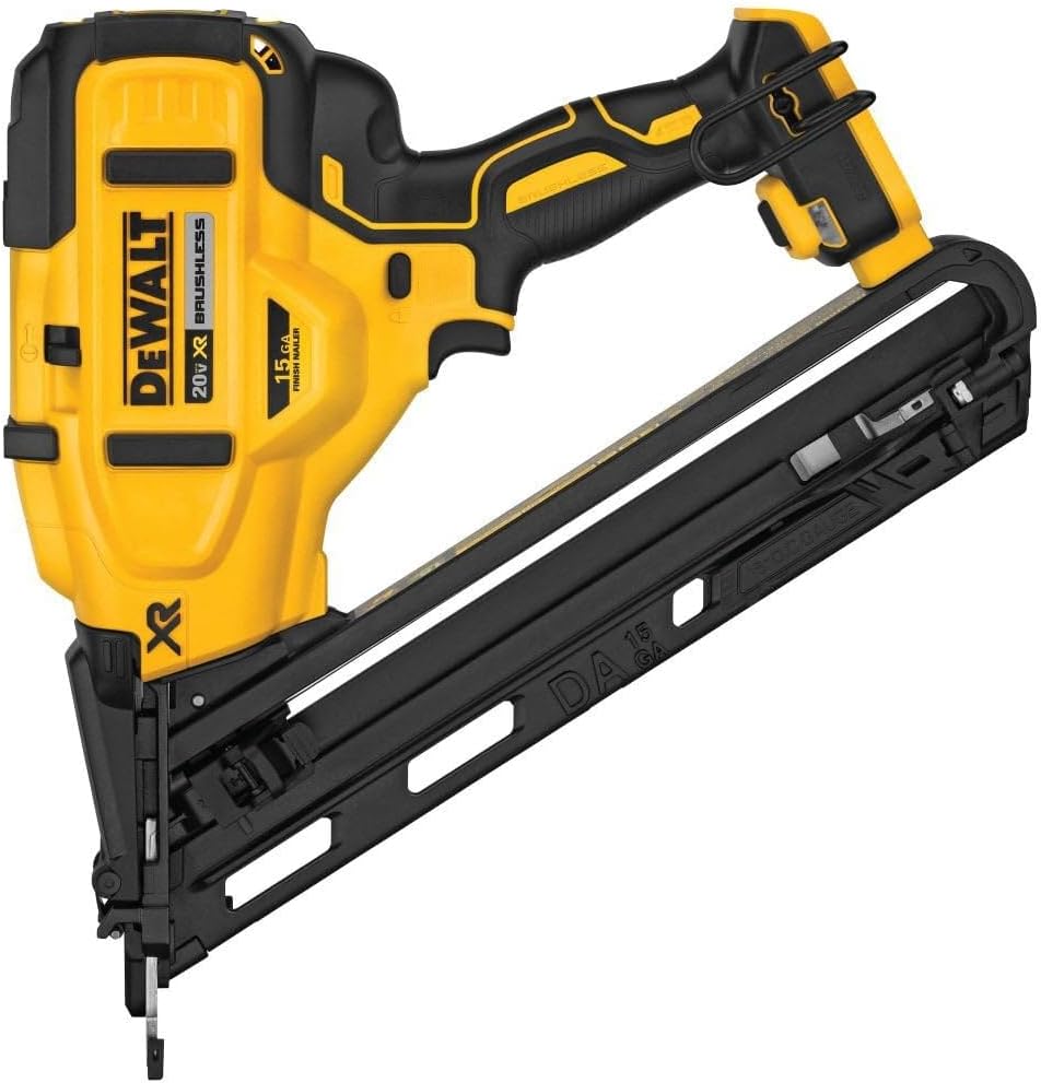 DEWALT 20V MAX Finish Nailer: Cordless 15GA Power Tool