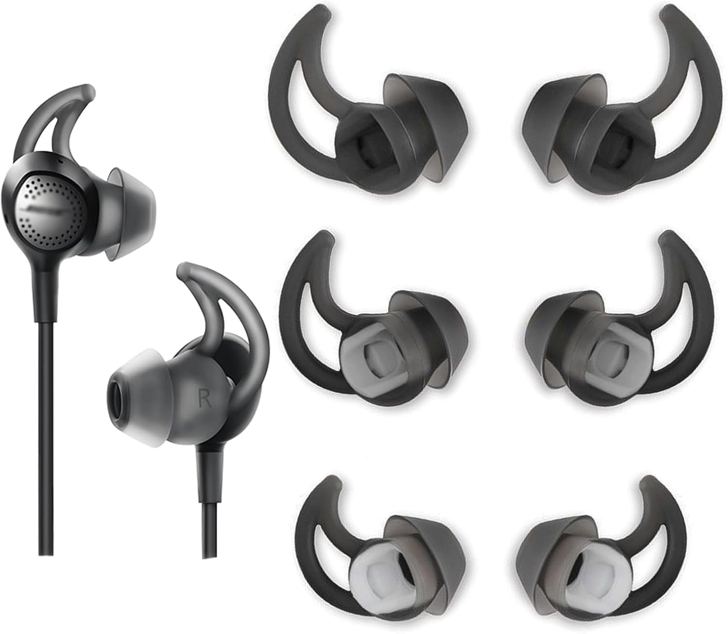 Washable Reusable Earbud Tips (3 Pairs) - TSZYYM