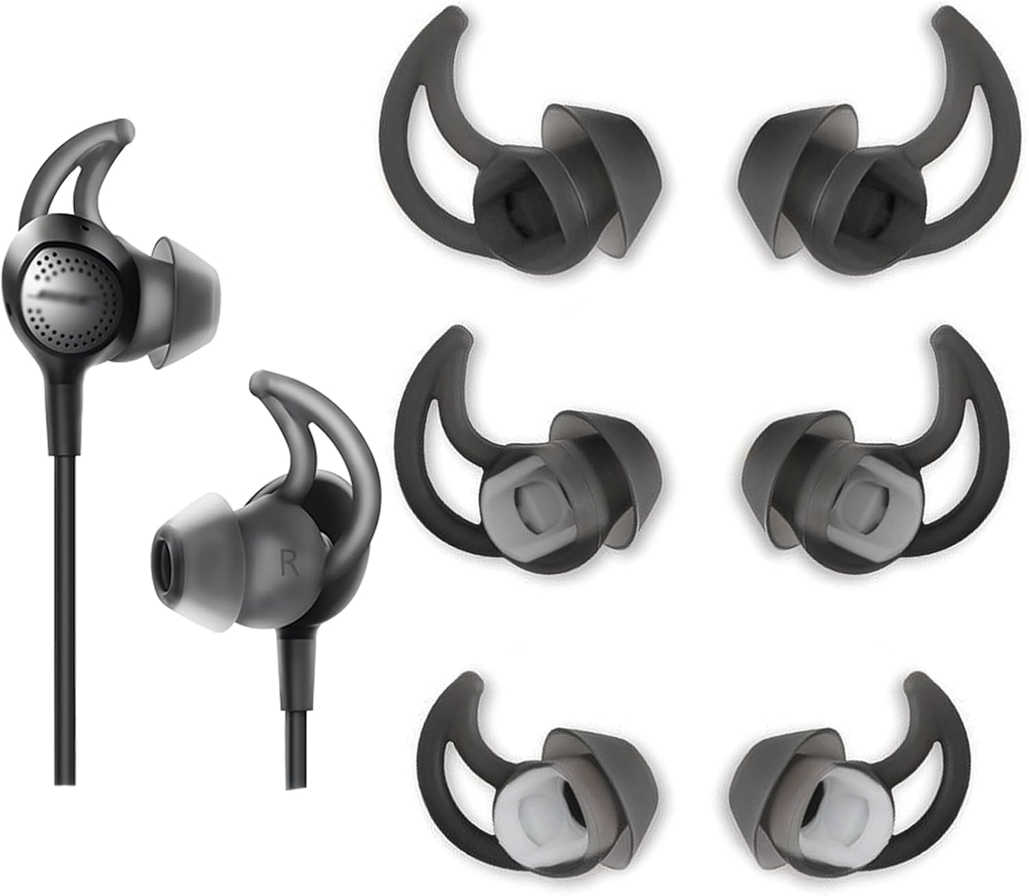 Washable Reusable Earbud Tips (3 Pairs) - TSZYYM