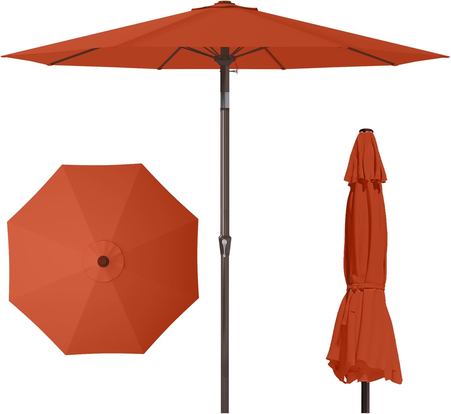 PatioKingdom 11FT Patio Umbrella with Tilt and Crank Features