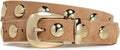 Madewell Women's Chunky Metal Leather Belt - Chic Everyday Finish